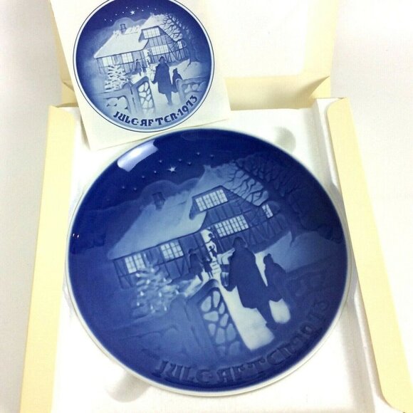 Bing & Grondahl 1973 Jule After Porcelain Plate Country Christmas Denmark Ltd Ed - Picture 2 of 5